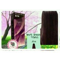 ราคา ครีมย้อมผม เบอริน่า A14 สีน้ำตาลเข้มประกายม่วง 2 กล่อง (495797103)