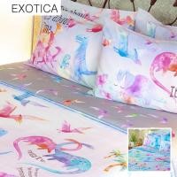 ราคา EXOTICA รุ่น It's About Time ชุดผ้าปูที่นอนรัดมุม + ปลอกหมอน สำหรับเตียงขนาด 6 / 5 / 3.5 ฟุต (8354090104)