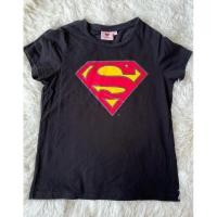 ราคา เสื้อยืดสีดำ มือ2 supergirl (20990876318)