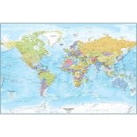ราคา แผนที่โลกขนาดใหญ่ Posterdetailed World Wall Map Wall Map of The World โปสเตอร์ลามิเนตแผนที่โลกจากแผนที่ Academia (53609306509)