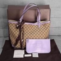 ราคา กระเป๋า​ Gucci tote แท้​ สีม่วง​ use like new (9864206667)