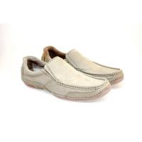 ราคา Saramanda รุ่น 107122 รองเท้าหนังแท้ผู้ชาย แบบสวม สีโทป (6907366299)