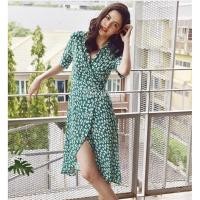 ราคา ฟรี EMS ชุดเดรสยาว งานป้าย Lady Ribbon Thailand เสื้อผ้าแฟชั่นผู้หญิง Dress Size M/L สีเขียว พร้อมส่งสวยเหมือนแบบ (1115554921)
