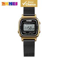 ราคา Skmei 1901 แฟชั่นผู้หญิงหน้าปัดเล็กนาฬิกากันน้ําสายเหล็กนาฬิกาผู้หญิงนาฬิกาดิจิตอล 1252 1647 1123 (45102621430)