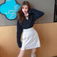 ราคา เสื้อครอป แต่งขนฟรุ้งฟริ้ง แขนยาว เว้าคอลึก แต่งสร้อยเก๋ๆ มี3สี ขาว-ดำ-ม่วง 59dec20 (6669050471)