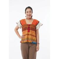 ราคา เสื้อกะเหรี่ยงประยุกต์ แต่งผ้าม้งปักมืออัดพลีท งาน Hand-made พรีเมียม (54859699080)