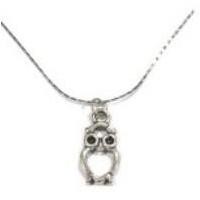 ราคา TANITTgemsสร้อยคอทองคำขาวประดับจี้นกฮูก - White Gold (1285502439)