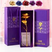 ราคา พร้อมส่งทันที// ดอกกุหลาบสีทอง ทอง24K Golden Roseโกลเด้นโรส ดอกกุหลาบสีทอง วันวาเลนไทน์ วันแห่งความรัก สีชมพู สีแดง (1449423461)