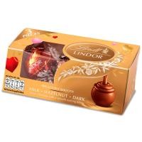 ราคา ลินด์ ช็อคโกแล็ตรวมรสสอดไส้ 37กรัม Lindt Lindor Trio Assorted Chocolate 37g. [หมายเลขบาร์โค้ด 7610400069502 ] (54208004207)