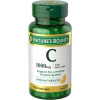 ราคา วิตามินซี เสริมภูมิ Nature's Bounty, Vitamin C, 1000 mg, Immune 100 Caplets (26181274654)
