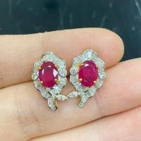 ราคา ต่างหูทับทิมพม่า เผาเก่า ทอง 90 (57409969516)