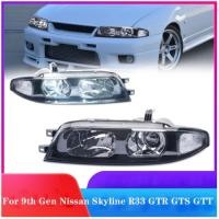 ราคา 2pieces LED Headlight Assembly For Nissan Skyline R33 GTS GTST GTR 1993-1995 (55556838553)