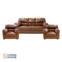 ราคา โซฟารับแขก 3+1+1 หนัง PU รุ่น บาร์เซโลน่า (BARCELONA) | Livinghome Furniture Mall. (6055196638)