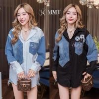ราคา Cotton Patch Jeans Floral 3D Long Sleeve Shirt (50006661993)