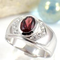 ราคา SKJewelryFactory แหวนเงินแท้ 92.5% ฝังพลอยโกเมนแท้ MR00570-GAN (5363491377)