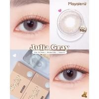 ราคา คอนแทคเลนส์ Silicone Hydrogel ❤️Size : M❤️รุ่น Julia (Mayalens Premium) สี : Brown / Gray (27861464056)