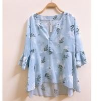 ราคา เสื้อชีฟองลายดอกไม้ผู้หญิงมือสอง (2 Hand Vintage) (26969775289)