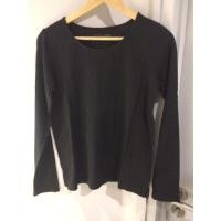 ราคา HITAM Giordano Long Sleeve Top Long Sleeve Top Black Shirt Preloved Cuff T-Shirt (18654390321)