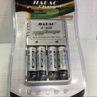 ราคา แท่นชาร์จAA/AAA/9Vแถมถ่านชาร์จAA4ก้อน (2109651327)