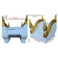 ราคา บันไดศาลพระภูมิ บันไดศาลเจ้าที่ตายาย ขนาดกลาง สีขาวเกล็ด (6443593306)