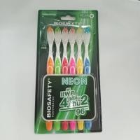 ราคา แปรงสีฟันไบโอเซฟตี้ นีออน (Biosafety Neon Toothbrush) แพ็ค 6 ด้าม จำนวน 2 แพ็ค (28429891592)