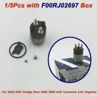ราคา 1/5Pcs F00RJ02697 0445120003 โซลินอยด์วาล์วหัวฉีดเชื้อเพลิงสําหรับ 2003-2007 Dodge Ram 2500 3500 5.9L 0445120004 006 0445120007 008 (46459397829)
