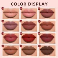 ราคา Zodiac Series Matte Lip Gloss Set High Pigment Long Wearing Lip Glaze for School Suit Dress Matching (50459345049)