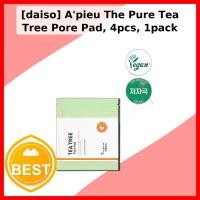 ราคา [daiso] Apieu The Pure Tea Tree Pore Pad, 4 ชิ้น, 1 แพ็ค / Korean Pore Pad / Quick Pore Care / ของแท้ 100% โดย sweethome (57357413810)