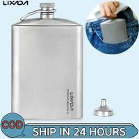 ราคา [LIXADA Mall] 260ml Leakproof Ti Flask แอลกอฮอล์ Whisky Wine Flask สําหรับ Outdoor Camping Backpacking Travel Picnic (26063922980)