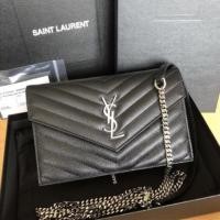 ราคา Used like new YSL WOC 7.5” Black Caviar SHW Y2020 (4863651725)