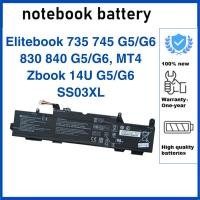 ราคา แบตเตอรี่แล็ปท็อปสำหรับ Hp Elitebook 735 G5 / G6, 745 G5 / G6, 830 G5/G6, 840 G5/G6, MT4.แบตเตอรี่ HP Zbook 14U SS03XL (43120204248)