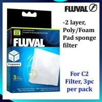 ราคา ฟองน้ําโพลี / โฟมแพดสําหรับกรอง Fluval C2 - 3 ชิ้น (44174521075)