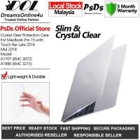 ราคา PsDs Crystal Clear Ultra Slim Light weight Hard Cover Case แล็ปท็อป MacBook Pro 15 Touch Bar A1707 Late 2016 A1990 2018 (40651585920)