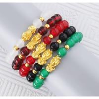 ราคา กำไลปี่เซี๊ยะ เครื่องประดับคู่สร้อยข้อมือนำโชคลูกปัดสีทอง ลูกปัดคริสตัลสร้อยข้อมือลูกประคำ (24215043083)