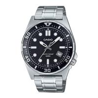 ราคา Casio Standard นาฬิกาข้อมือผู้ชาย สายสแตนเลส รุ่น MTD-135D-1A - สีดำ (28819793759)