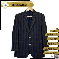 ราคา สูท Christian Dior สีเทาเข้ม ทรง Double Breasted (24219668272)
