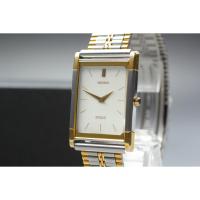 ราคา Vtg 1990 Exc+5 Seiko Dolce 8N40-5030 Silver Gold Tank Square 25mm Qz Men's Watch (42480891598)