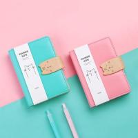 ราคา สมุดโน๊ต สมุดบันทึก ไดอารี่ สมุดเขียน A7 มีเส้น ลายแมวน่ารัก ปกหนัง PU พกพาง่าย (10904672460)