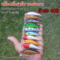 ราคา เหยื่อปลั๊กดำตื้น ทรงมินนาว ขนาด 7cm/8g (6640087164)