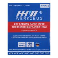 ราคา HHW กระดาษทรายไม้ (แพ็ค 60 ชิ้น) / Sandpaper Aluminium Oxide for Wood (60 pcs.) (42862825638)