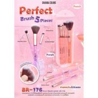 ราคา ️Sivanna Colors Perfect Brush 5Pieces BR-176 ชุดแปรง 5 ชิ้น(สีม่วง Purple) (27727280835)