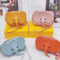ราคา LOLLIPOP Elephant Bag, Hasp Zipper Clutch PU Coin Purse, Cute with Loose Change Storage Vintage Solid Color Keychain Storage (54110163335)