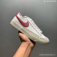 ราคา รองเท้าผ้าใบผู้หญิง Nike5268 SB Blazer Zoom Low รุ่นล่าสุดรองเท้าลําลองสําหรับเดินสีขาวสีแดง (51060428899)