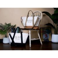 ราคา ELLE H กระเป๋าสะพายใบใหญ่ ผ้า CANVAS มีซิป มีให้เลือก 2 สี รุ่น | H8H008 (42170573433)