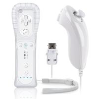 ราคา FIOTOK Wii Remote พร้อม Nunchuck,Wii Controller พร้อม Nunchuck เข้ากันได้กับ Nintendo Wii/Wii U พร้อมเคสซิลิโคนและสายรัดข้อมือ สีขาว (42630261391)