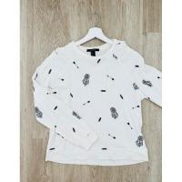 ราคา เสื้อแขนยาว forever 21 สีขาว size M (17992595779)