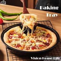 ราคา LY Vision 1Pcs Non-Stick Pizza Pan Carbon Steel Baking Tray Pizza Tray Baking Mold 8/9/10 Inch Bake (41260221426)