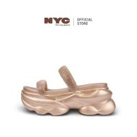 ราคา NYC Ladies Alivia Rhinestones Wedges Sandals -N82513-KT01SV-9-CHAMPAGNE (26143982328)
