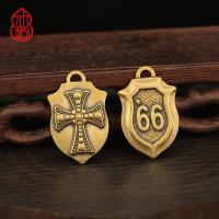 ราคา ทองเหลือง Retro Cross Handmade No. 66ถนนบรอนซ์พวงกุญแจจี้สร้างสรรค์สร้อยคอจี้อุปกรณ์เสริม26690421 (52709244432)