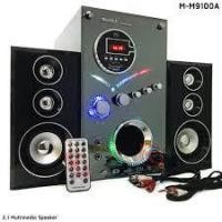 ราคา Music D.J. M-M9100A Speaker 2.1Ch + BLUETOOTH, FM,USB,SD,Mic ลำโพงพร้อมซับวูฟเฟอร์ (16190449225)